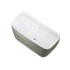 Allen Brau Infinity 2.21002.21/CGM Акриловая ванна, 170x78, цвет: белый, зелёный