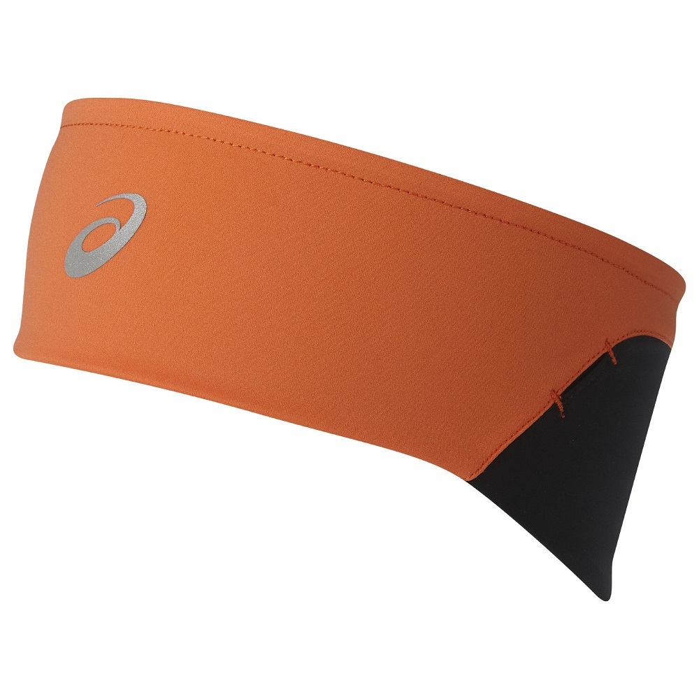 ASICS WINTER HEADBAND повязка для бега зимой оранжевая