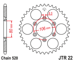 Звезда ведомая JTR22 45