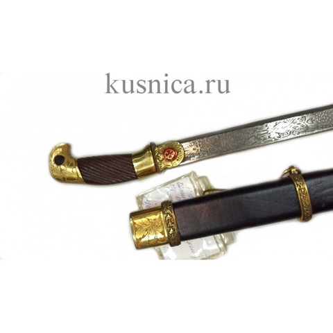 Шашка казачья образца 1881г. клинок дамасская сталь арт.Р1Д-2