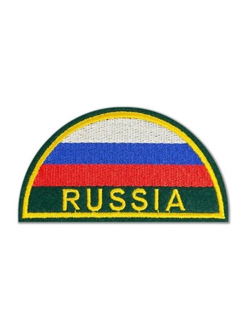 Шеврон МЧС России вышитый полукруг (морская волна)