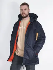Куртка Аляска демисезонная Husky City Nord Storm (синий - r.blue/orange)