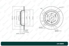 Диск тормозной G-brake  GR-01899