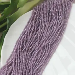 Цирконий кубический (фианит) граненый, цвет ежевика, 3 мм нить, К232