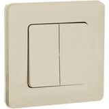 Выключатель двухклавишный - Legrand Inspiria - 10АХ 250В безвинтовые зажимы - слоновая кость — фото 8