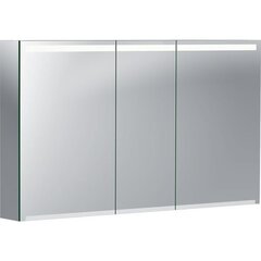 Geberit Option 500.207.00.1 Зеркальный шкаф с подсветкой, три двери, 120x70x15см фото