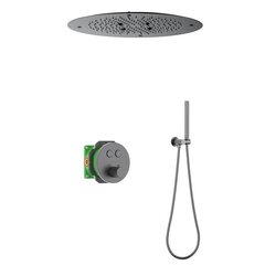 Timo Saona SX-2370/18SM Душевая система встраиваемая с термостатом, цвет: чёрное золото фото