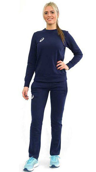 Asics Knit Suit женский спортивный костюм синий