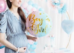 Шар круглый "Девочка или мальчик // Boy or Girl" (35 см)