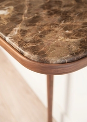 Консоль из ореха с мрамором Nomon CONSOLA Marble