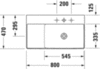 Duravit DuraSquare 2349800041 Раковина мебельная