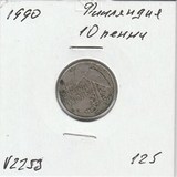 V2253 1990 Финляндия 10 пенни V2253 1990 Финляндия 10 пенни