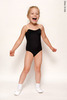 Strap leotard for kids | black