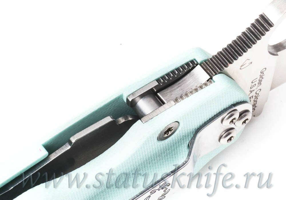 Нож Spyderco C81GPTL2 Paramilitary 2 S90V Teal G-10
