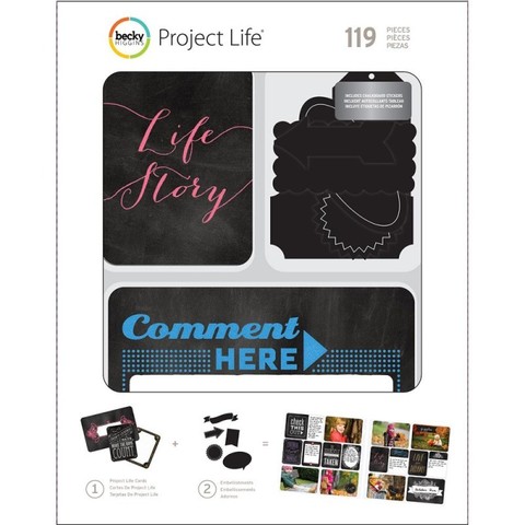 Набор карточек и украшений для Project Life 119шт