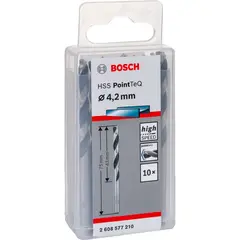Спиральное сверло HSS PointTeQ 4,2 мм BOSCH 2608577210