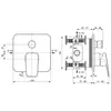 Ideal Standard Ceraplan BD263XG Смеситель встраиваемый для ванны/душа, хром