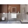 BelBagno KRAFT-750-2C-SO-BO База под раковину подвесная с фрезерованными ручками по всей длине фасада с двумя выкатн. ящ., Bianco Opaco, 750x455x500