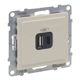 Зарядное устройство с двумя USB-разьемами A-C 240В/5В 3000мА - Legrand SUNO - Слоновая кость — фото 4