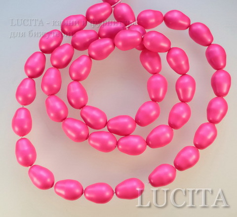 5821 Хрустальный жемчуг Сваровски Crystal Neon Pink грушевидный 11х8 мм ()