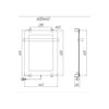 Allen Brau Infinity 8.21000.31 Полотенцесушитель электрический, цвет: чёрный