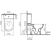 VitrA S50 9797B003-7204 Унитаз напольный с бачком безободковый с сиденьем микролифт