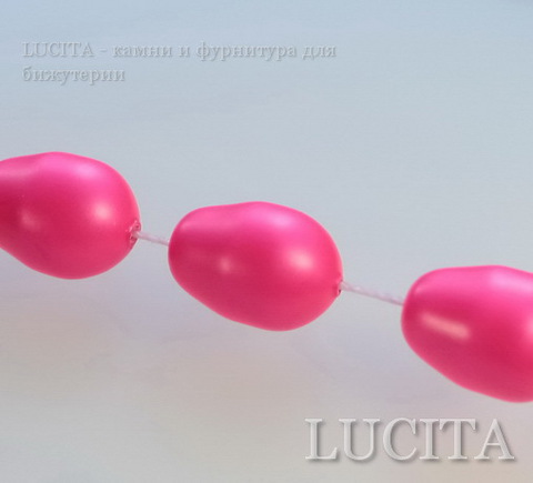 5821 Хрустальный жемчуг Сваровски Crystal Neon Pink грушевидный 11х8 мм ()