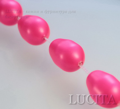 5821 Хрустальный жемчуг Сваровски Crystal Neon Pink грушевидный 11х8 мм ()