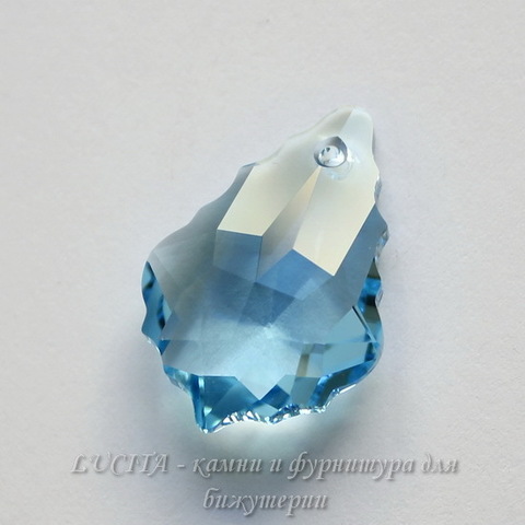 6090 Подвеска Сваровски Baroque Aquamarine (22х15 мм)