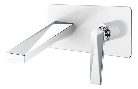 Boheme Venturo 375-W Смеситель для раковины встраиваемый, цвет: белый, хром