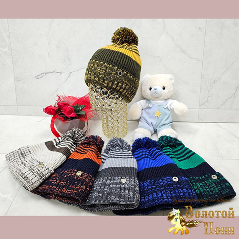 Шапка на флисе подрост (7-20) 231107-SHP2165