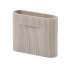 Ваза MUUTO фаянс/beige 200х50х170h коллекция Ridge