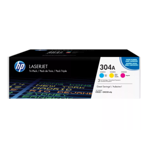 Покупка картриджей hp CF372AM № 304A CYM Tri-Pack