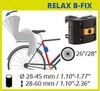 Велокресло Bellelli Summer Relax B-Fix Orange, крепление к подседельной трубе