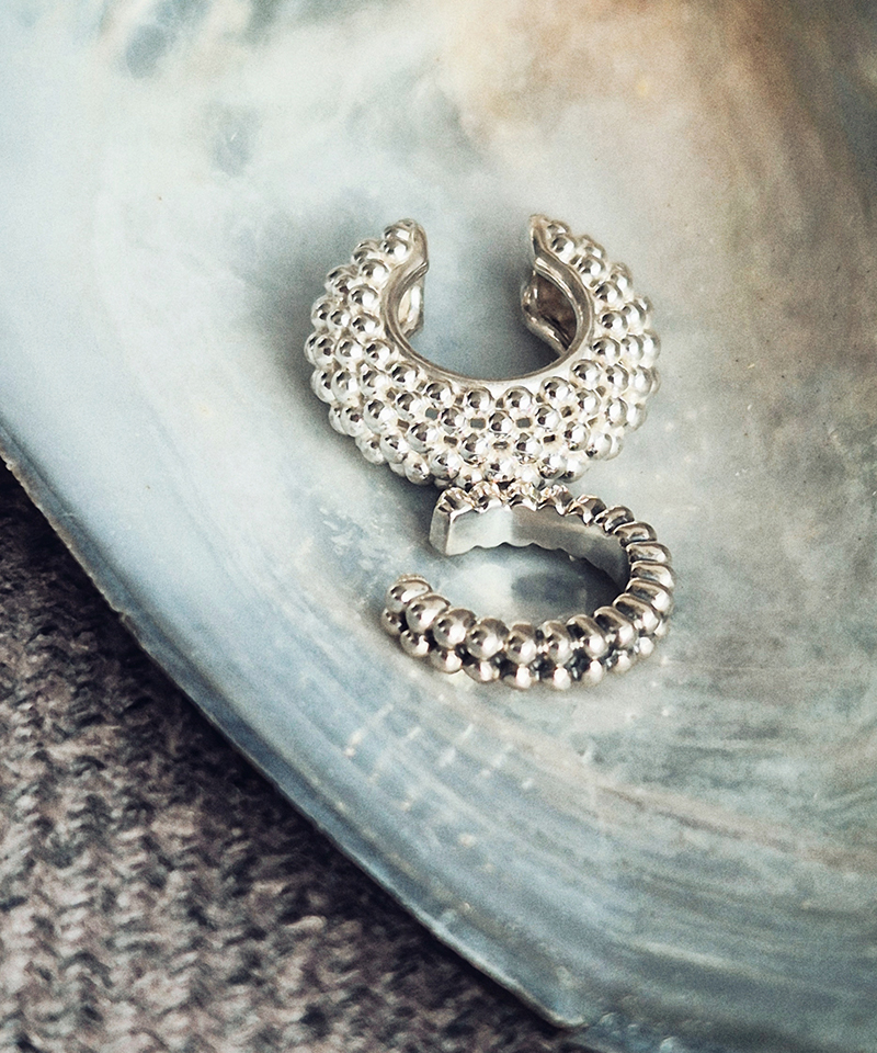 Кафф CURLY silver