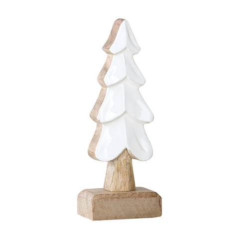 Фото: Декор новогодний snowy tree из коллекции new year essential, 20 см - основной вид