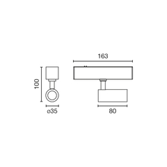 Светильник Neso Hole 5W 2700K 40° черный Casambi