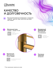 Смеситель для умывальника высокий Lemark LMF-2015S-BRG 