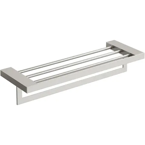 Boheme 10737-NB Полка для полотенец Qubic Nickel Brush