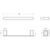 Cezares STYLUS-TH-30-BORO Полотенцедержатель 30 см, исполнение брашированное золото
