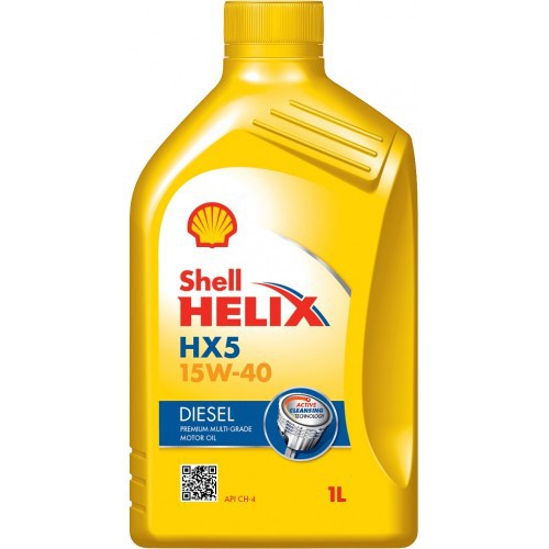 SHELL Helix Diesel HX5 15W40 -  Минеральное моторное масло для дизельных автомобилей