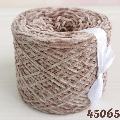Велюр бобинный 450м/100гр (3мм) 45065, Какао