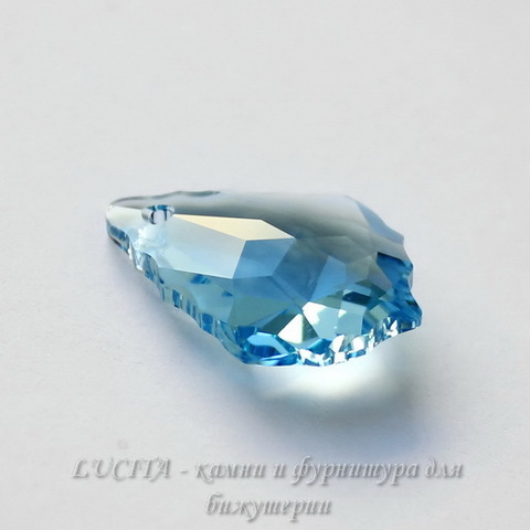 6090 Подвеска Сваровски Baroque Aquamarine (22х15 мм)