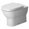 Duravit Darling 2139090000 Унитаз напольный пристенный вариант, с вертикальным смывом, включая крепление, сток горизонтальный, 370x570мм
