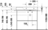 Duravit DuraSquare 2349800041 Раковина мебельная