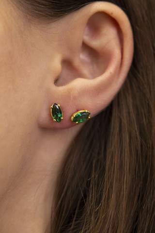 Серьги Нери, серебро 925, позолота 18k 2