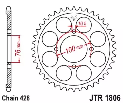 Звезда ведомая JTR1806 56