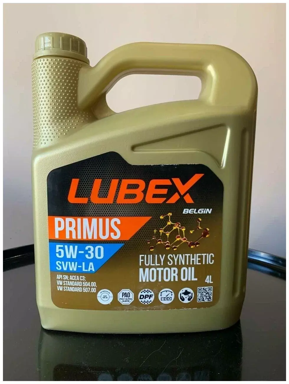 Моторное масло LUBEX PRIMUS SVW-LA 5W-30 синтетическое 4л