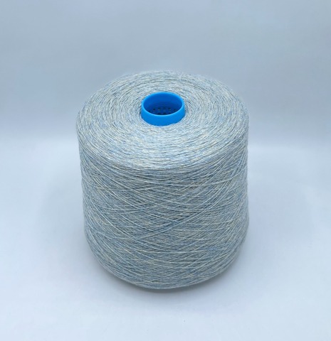 Zegna Baruffa (пр. Италия), art-Cashmere, 1/14 1400м/100 гр. 100% Кашемир, цвет- Серо-голубой+бежевый меланж(287/55/528), арт-35648