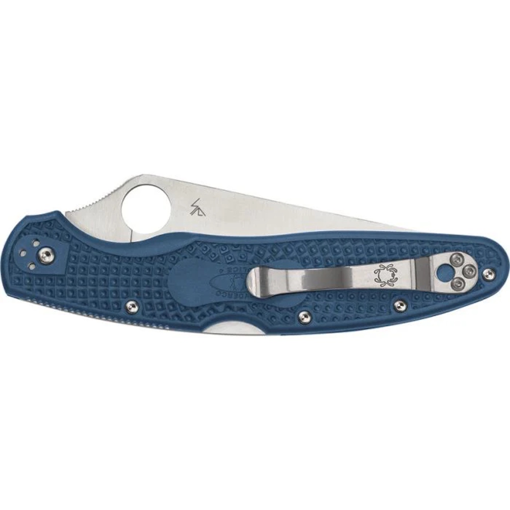 Складной нож Spyderco Police 4, сталь SPY27, рукоять FRN, синий